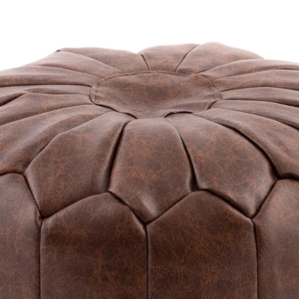 Dunelm Moroccan Stitched Pouffe - Image 5