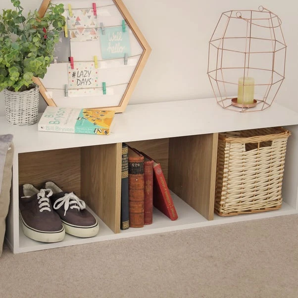 Dunelm Rome Modular 3 Cube Floor Standing Shelving Unit - Image 3