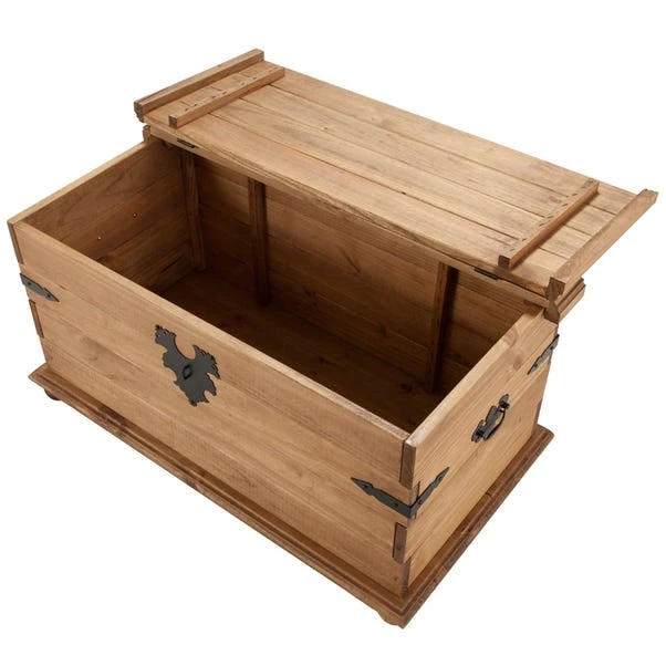 Seconique Corona Pine Storage Trunk 4 Seconique Corona Pine Storage Trunk - Image 2