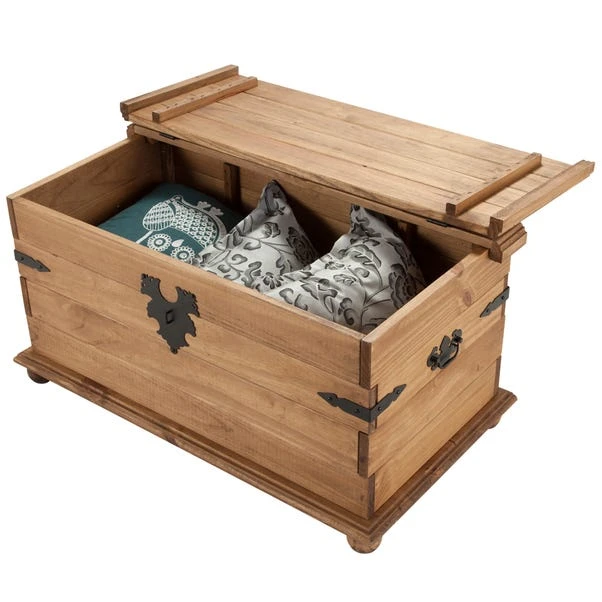 Seconique Corona Pine Storage Trunk 5 Seconique Corona Pine Storage Trunk - Image 3