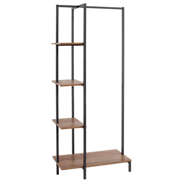 Dunelm Fulton Clothes Rail With Shelves - Image 2