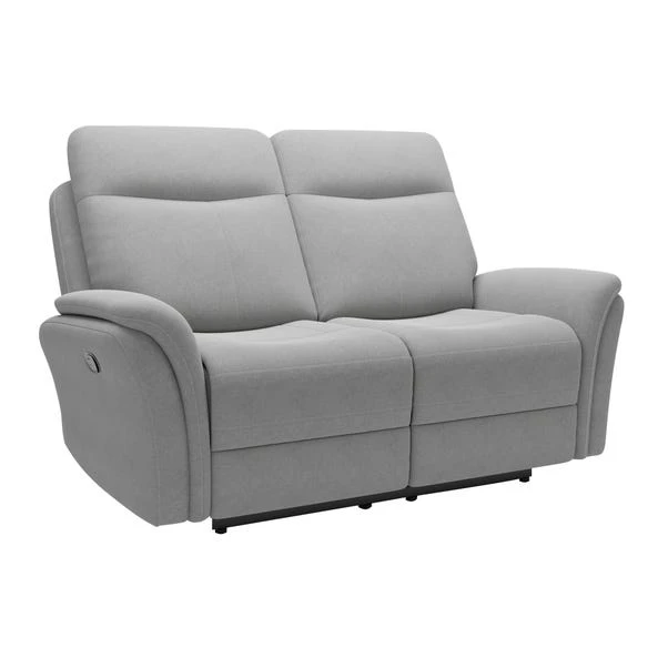 Dunelm Monte Plain Chenille Reclining 2 Seater Sofa - Image 2
