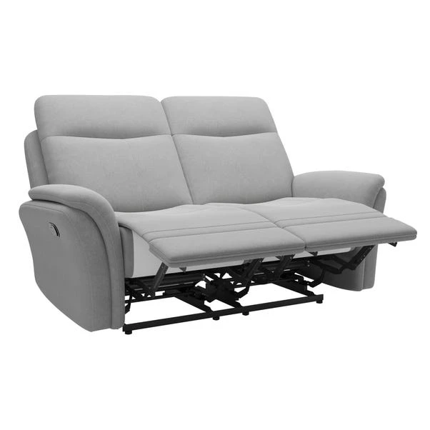 Dunelm Monte Plain Chenille Reclining 2 Seater Sofa - Image 3