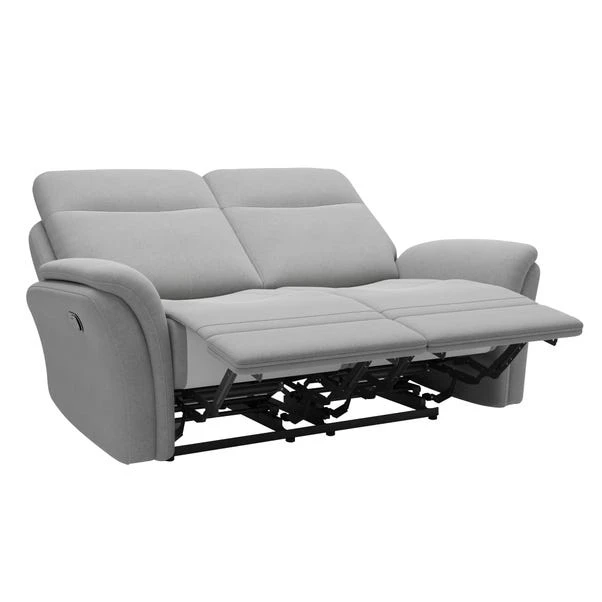 Dunelm Monte Plain Chenille Reclining 2 Seater Sofa - Image 4