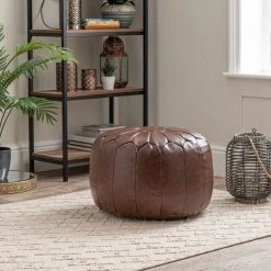 Dunelm Moroccan Stitched Pouffe