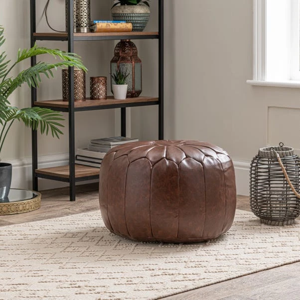 Dunelm Moroccan Stitched Pouffe