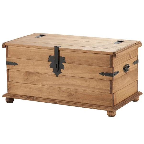 Seconique Corona Pine Storage Trunk 3 Seconique Corona Pine Storage Trunk