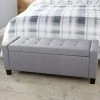 GFW Verona Upholstered Ottoman In Grey 1 GFW Verona Upholstered Ottoman In Grey -House of Reeves store 30541702