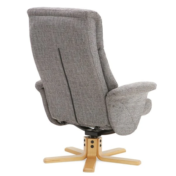 Dunelm Whitham Swivel Recliner Chair - Grey - Image 5