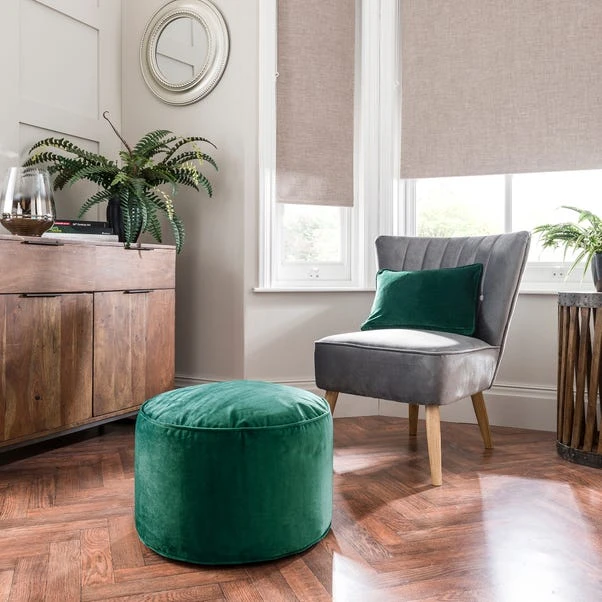 Dunelm Isla Pouffe - Emerald 3 Dunelm Isla Pouffe - Emerald