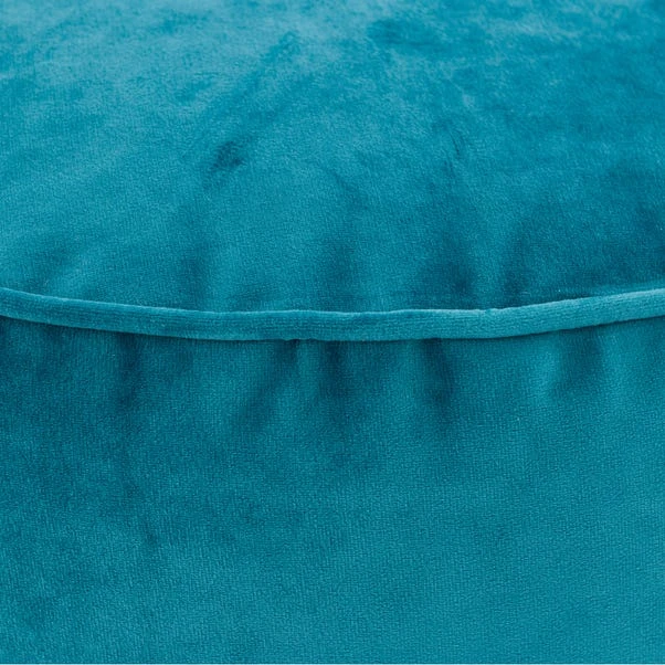 Dunelm Isla Pouffe - Teal - Image 3