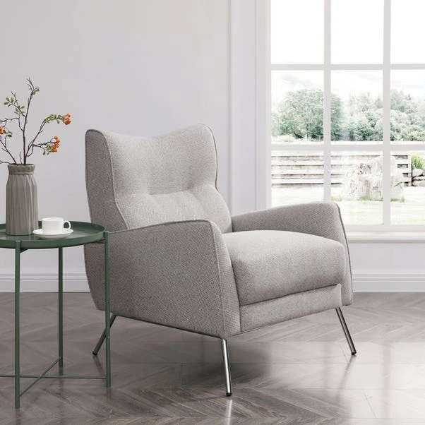 Kyoto Clara Linen Effect Accent Chair 4 Kyoto Clara Linen Effect Accent Chair - Image 2