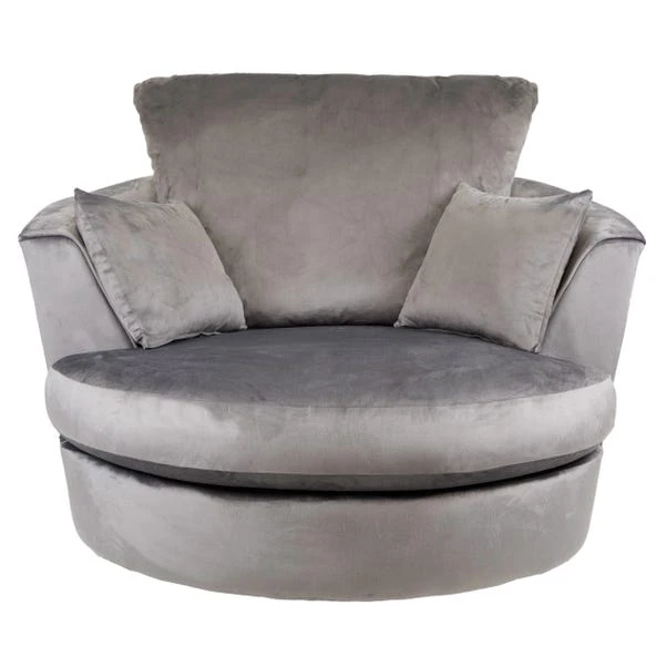 Dunelm Blake Soft Velvet Swivel Chair 4 Dunelm Blake Soft Velvet Swivel Chair - Image 2