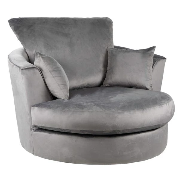 Dunelm Blake Soft Velvet Swivel Chair 5 Dunelm Blake Soft Velvet Swivel Chair - Image 3