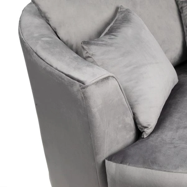 Dunelm Blake Soft Velvet Swivel Chair 6 Dunelm Blake Soft Velvet Swivel Chair - Image 4