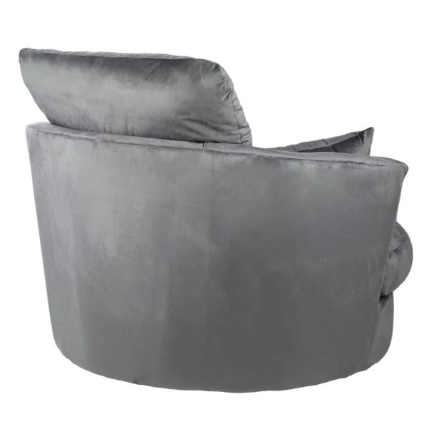 Dunelm Blake Soft Velvet Swivel Chair 8 Dunelm Blake Soft Velvet Swivel Chair - Image 6