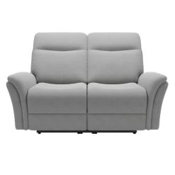 Dunelm Monte Plain Chenille Reclining 2 Seater Sofa