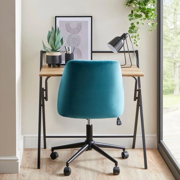 Dunelm Evelyn Oak Effect Folding Desk - Image 4