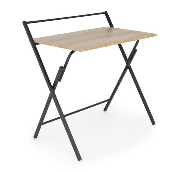 Dunelm Evelyn Oak Effect Folding Desk - Image 6