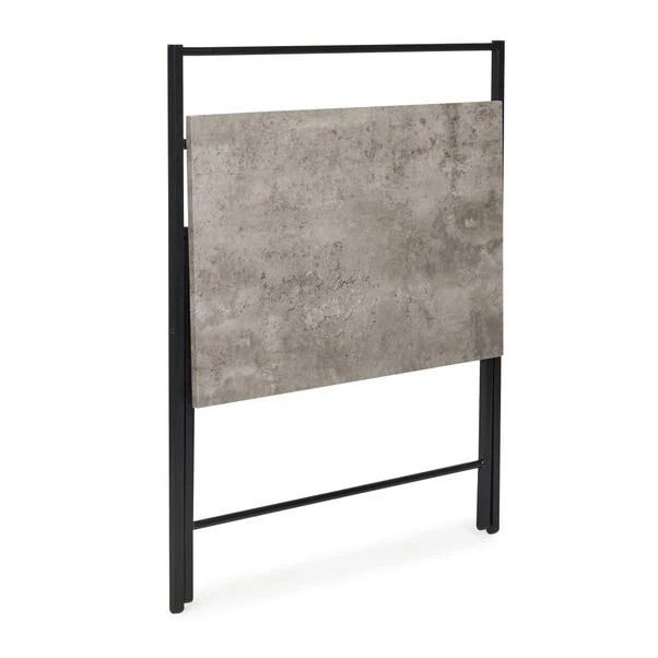 Dunelm Evelyn Concrete Effect Folding Desk - Image 5