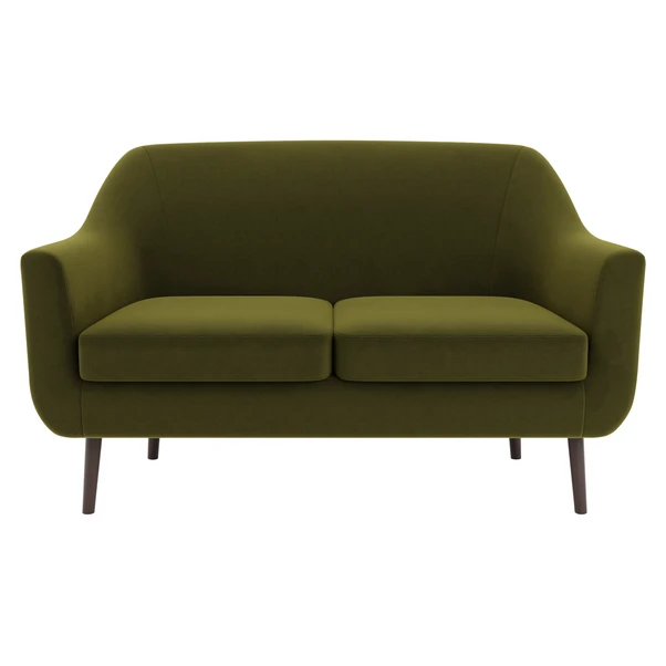 Dunelm Eddie Velvet 2 Seater Small Tub Sofa