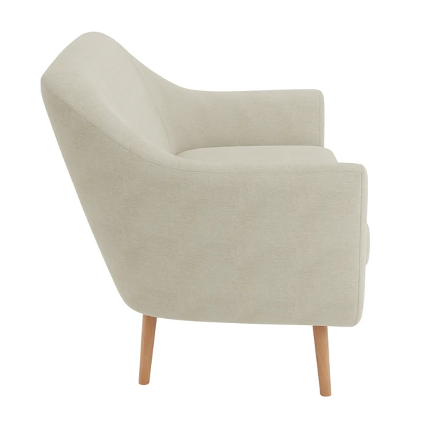 Dunelm Eddie Luna Fabric 2 Seater Small Tub Sofa - Image 4