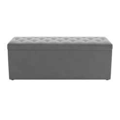 Dunelm Oswald Velvet Buttoned Ottoman Bench 10 Dunelm Oswald Velvet Buttoned Ottoman Bench -House of Reeves store 30726584 alt02