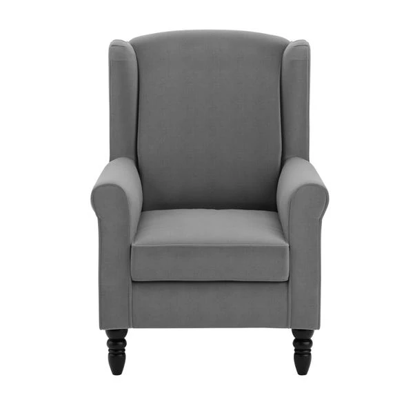 Dunelm Oswald Wingback Armchair Velvet - Image 3