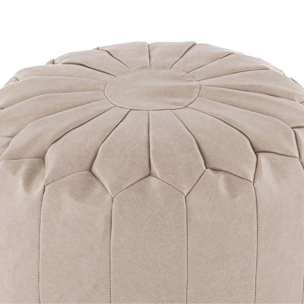 Dunelm Moroccan Stitched Pebble Pouffe - Image 5