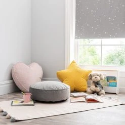 Dunelm Kid's Isla Heart Pouffe Blush -House of Reeves store 30727047 alt05
