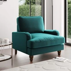 Dunelm Beatrice Matte Velvet Armchair