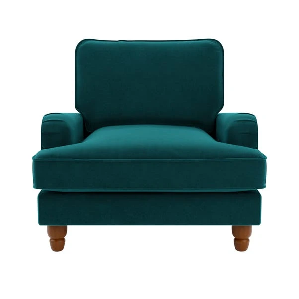 Dunelm Beatrice Matte Velvet Armchair - Image 2