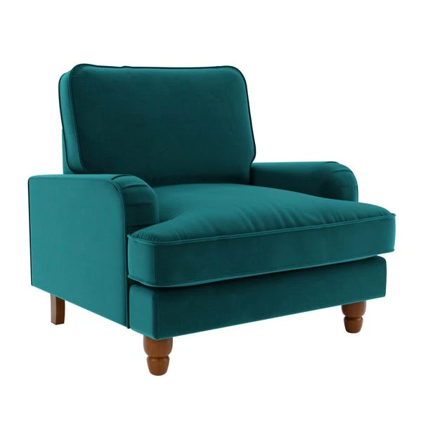 Dunelm Beatrice Matte Velvet Armchair - Image 3