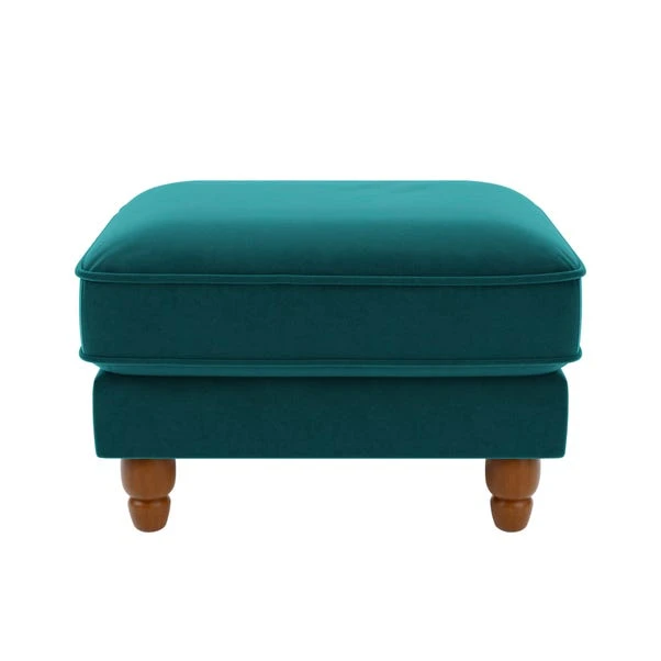 Dunelm Beatrice Matte Velvet Footstool - Image 2