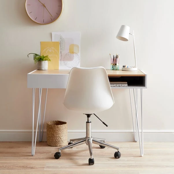 Dunelm Penelope Grey Hairpin Desk 4 Dunelm Penelope Grey Hairpin Desk - Image 2