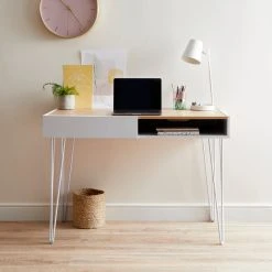 Dunelm Penelope Grey Hairpin Desk 11 Dunelm Penelope Grey Hairpin Desk -House of Reeves store 30729071 alt03