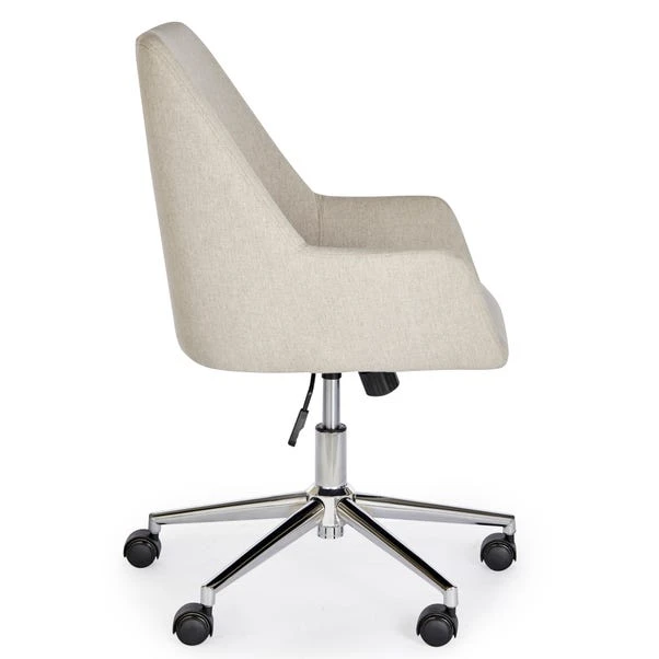 Dunelm Elliott Natural Fabric Office Chair 7 Dunelm Elliott Natural Fabric Office Chair - Image 5