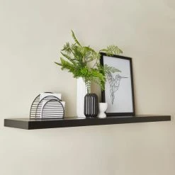 Dunelm Black Floating Shelf