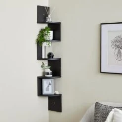 Dunelm Corner Wall Mounted Shelving Unit
