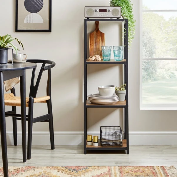 Dunelm Modular 4 Shelf Black Frame Component - Image 2