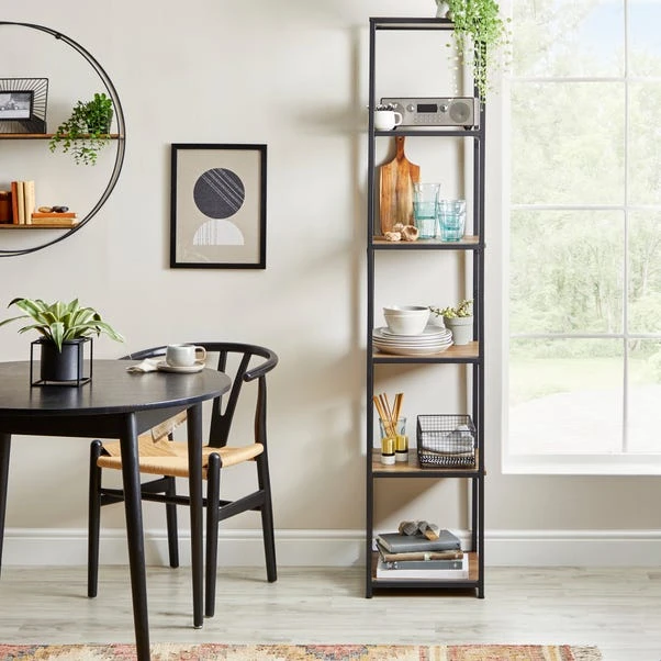 Dunelm Modular 6 Shelf Black Frame Component 4 Dunelm Modular 6 Shelf Black Frame Component - Image 2