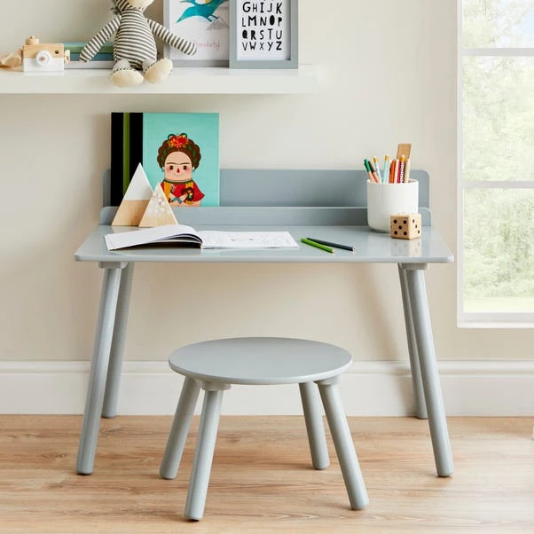 Dunelm Kid's Desk And Stool Set 3 Dunelm Kid's Desk And Stool Set