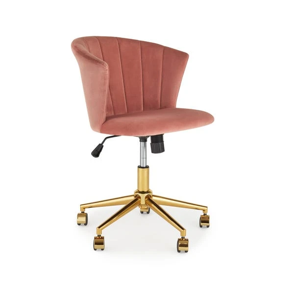 Dunelm Kendall Velvet Office Chair 4 Dunelm Kendall Velvet Office Chair - Image 2