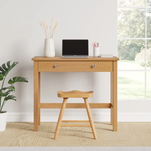 Dunelm Bromley Slim Line Desk Oak 5 Dunelm Bromley Slim Line Desk Oak - Image 3