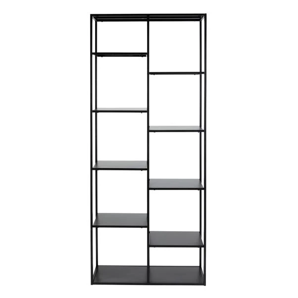 Dunelm Tall Slim Black Book Case Shelving Unit - Image 3