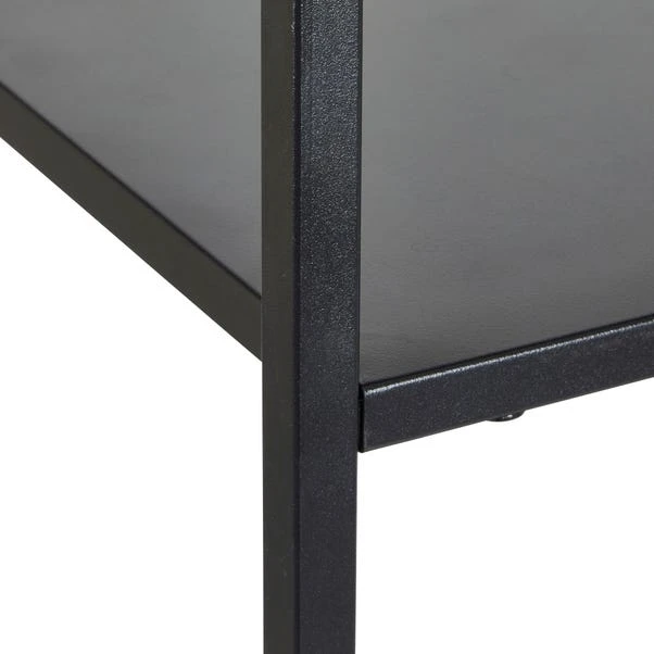 Dunelm Tall Slim Black Book Case Shelving Unit - Image 5