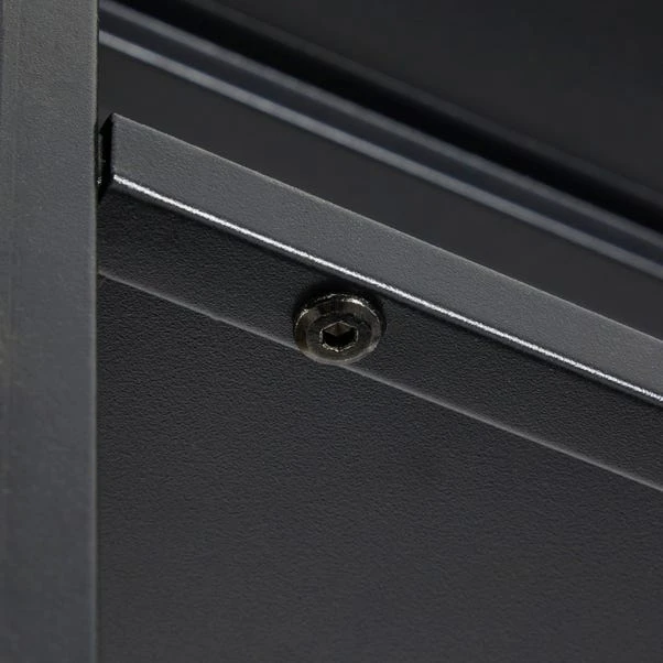 Dunelm Tall Slim Black Book Case Shelving Unit - Image 6