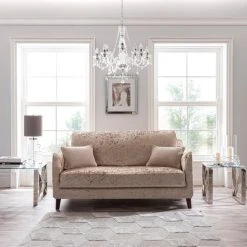 Dunelm Crushed Velvet Two Seater Sofa Cover