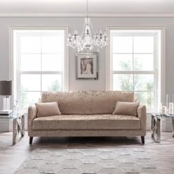 Dunelm Crushed Velvet Three Seater Sofa Cover