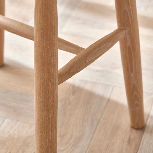 Dunelm Churchgate Ash Wood Stool 5 Dunelm Churchgate Ash Wood Stool - Image 3